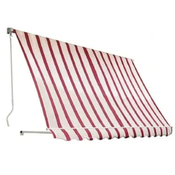 Tenda da Sole a Caduta 250x250 Riga Rossa con Bracci Senza Cassone