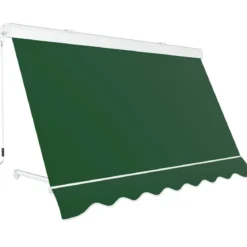 Tenda da Sole a Caduta 250x250 Verde con Bracci Cassonata da Esterno