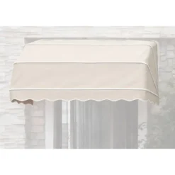 Tenda da Sole a Cappottina 120x100 cm Beige da Esterno Impermeabile