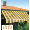 Tenda da Sole Avvolgibile 295x200 cm Bracci Retrattili Bianco Giallo