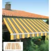 Tenda da Sole Bracci Retrattili 295x200 cm Alluminio Arancione Beige