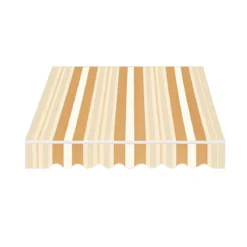 Tenda da Sole Bracci Retrattili 295x200 cm Alluminio Arancione Beige