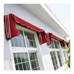 Tenda da Sole Cappottina 180x100 cm Rosso Ferrara Esterno Impermeabile