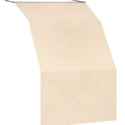 Tenda da Sole Cotone 140x300 Beige Lavabile Anelli Ganci Sacchetto