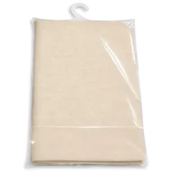 Tenda da Sole Cotone 140x300 Beige Lavabile Anelli Ganci Sacchetto