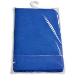 Tenda da Sole Cotone 140x250 Blu Lavabile Anelli Ganci Sacchetto