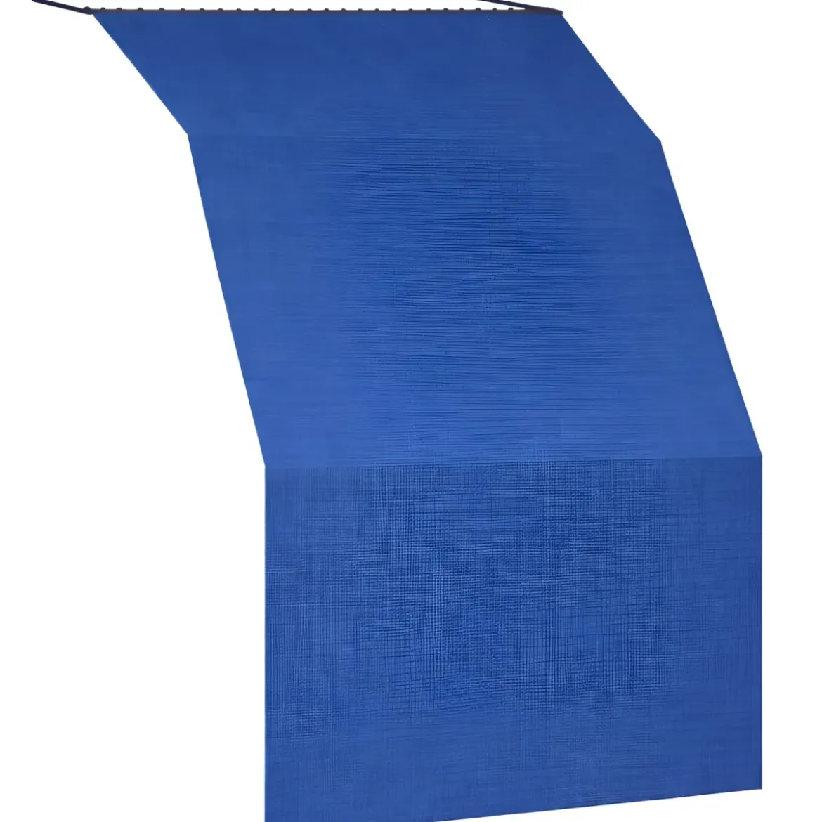 Tenda da Sole Cotone 140x250 Blu Lavabile Anelli Ganci Sacchetto