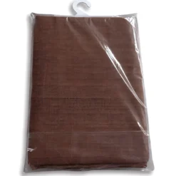 Tenda da Sole Cotone 140x250 Marrone Lavabile Anelli Ganci Sacchetto