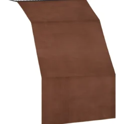 Tenda da Sole Cotone 140x350 Marrone Lavabile Anelli Ganci Sacchetto