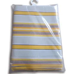Tenda da Sole Cotone 140x300 Multiriga Giallo Lavabile Anelli Ganci