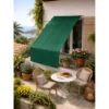 Tenda da Sole Cotone 140x300 Verde Lavabile Anelli Ganci Sacchetto