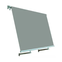 Tenda da Sole Grigia 300x245 a Caduta con Bracci Balconi Rullo Moderna Esterno