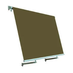Tenda da Sole Marrone 300x245 a Caduta con Bracci Balconi Rullo Moderna Esterno