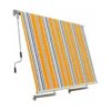 Tenda da Sole Riga Gialla 300x245 a Caduta con Bracci Balconi Moderna Esterno
