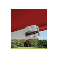 Tenda da Sole Rossa 300x200 Avvolgibile Bracci Inclinazione Regolabile