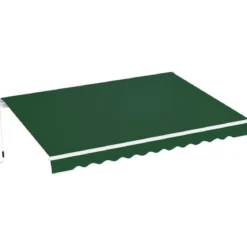 Tenda da Sole Verde 300x200 Barra Quadra Inclinazione Regolabile