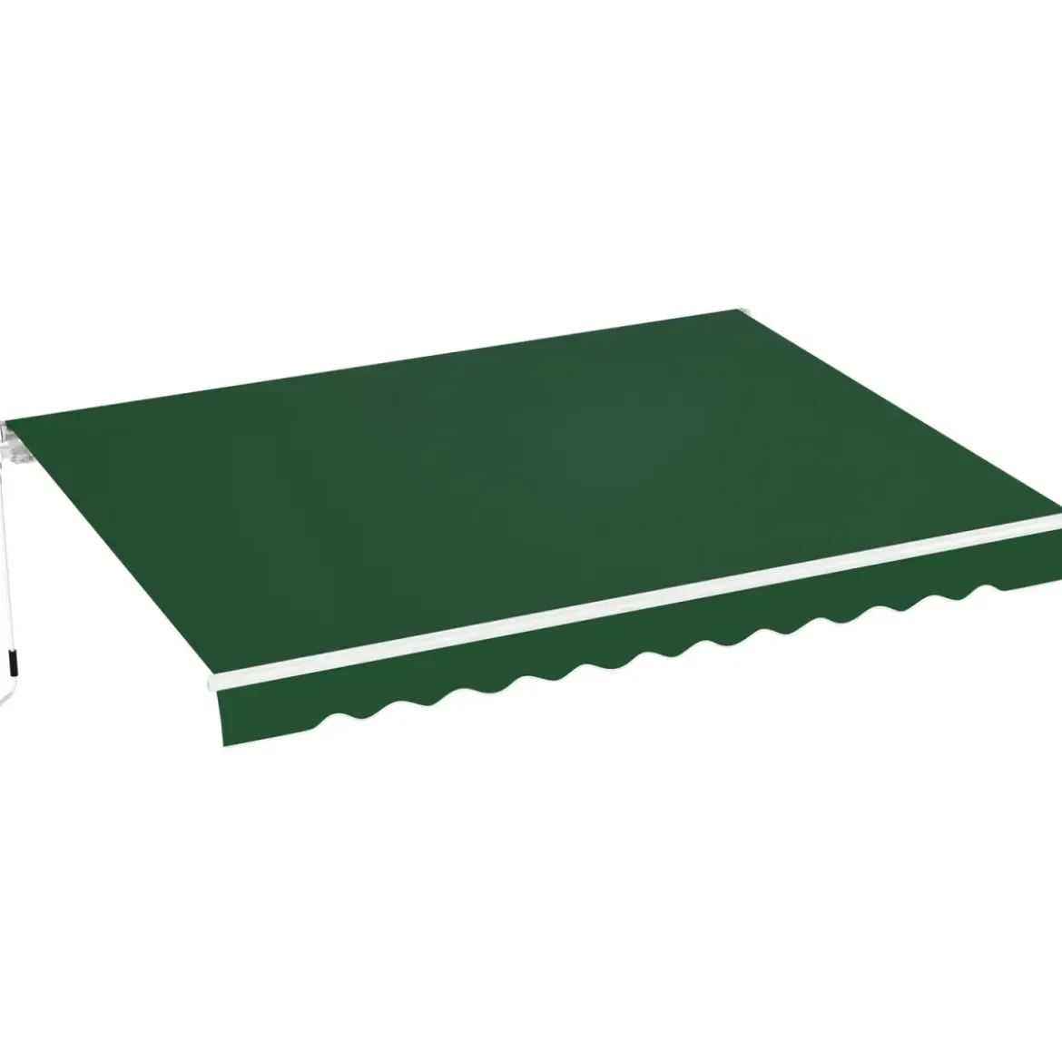 Tenda da Sole Verde 300x200 Barra Quadra Inclinazione Regolabile
