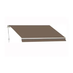 Tenda da Sole 300x200 a Bracci Motorizzata Marrone Motore Elettrica da Esterno
