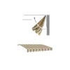 Tenda da Sole 300x200 con Bracci a Catena Righe Rosse Inclinazione Regolabile