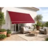 Tenda da Sole 300x300 Rosso Ferrara Cassonata a Caduta Bracci Esterno