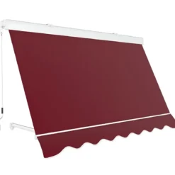 Tenda da Sole 300x300 Rosso Ferrara Cassonata a Caduta Bracci Esterno