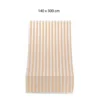 Tenda Righe Parasole 140x300 Beige a Soffitto con Anelli per Terrazzo