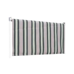 Tenda Sole Caduta 150x250 H Riga Verde Attacco Soffitto Terrazzo Rullo Alluminio