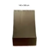 Tenda 140x300 Parasole Marrone a Soffitto con Anelli per Balcone