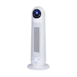 Termoventilatore Ceramico Oscillante Stufa Elettrica Timer Caldobagno Torre LED