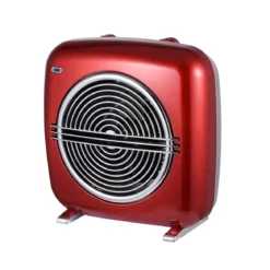 Termoventilatore Vintage Oscillante Stufa Elettrica Caldobagno 2000 W Mini Rosso