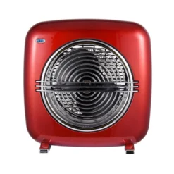 Termoventilatore Vintage Oscillante Stufa Elettrica Caldobagno 2000 W Mini Rosso