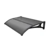 Tettoia Copertura 135x100 Modulare Pensilina ABS Policarbonato Alveolare Grigio
