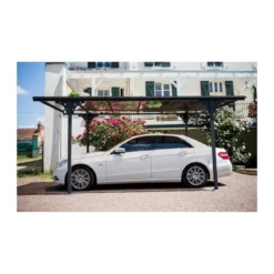 Tettoia in Alluminio 3x5 metri Carport Policarbonato Gazebo Posto Auto