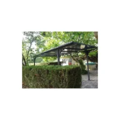 Tettoia in Alluminio 3x5 metri Carport Policarbonato Gazebo Posto Auto