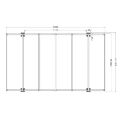 Tettoia in Alluminio 3x5 metri Carport Policarbonato Gazebo Posto Auto