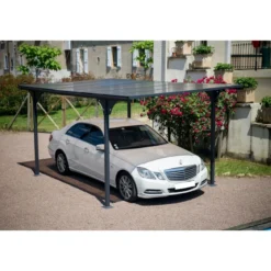 Tettoia in Alluminio 3x5 metri Carport Policarbonato Gazebo Posto Auto