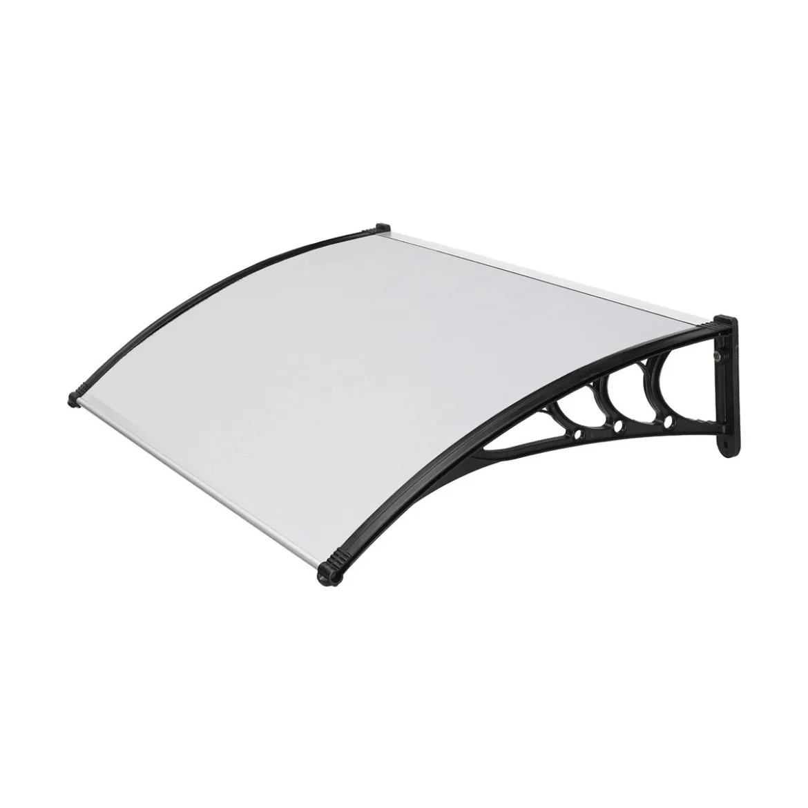 Tettoia Modulare Pensilina 120x80 Porta Policarbonato Compatto Satinato Opalino