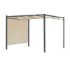 Tettoia Pergola in Acciaio 300x300 cm con Telo Scorrevole