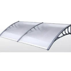 Tettoia 130x100 Modulare in Policarbonato Compatto Satinato Copertura Pensilina