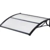 Tettoia 100x80 Pensilina Policarbonato Satinato Alveolare Portone Modulabile