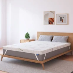 Topper Gel Memory per Materasso a una Piazza e Mezza Letto 120x190