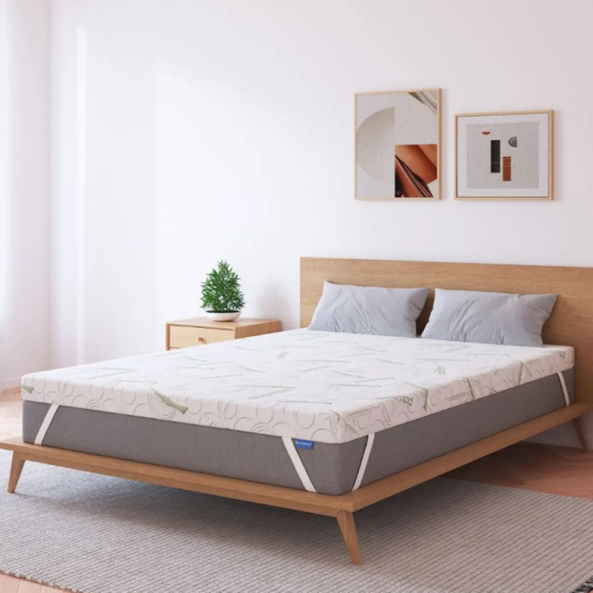 Topper Gel Memory per Materasso a una Piazza e Mezza Letto 120x190
