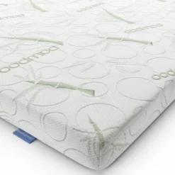 Topper in Bambu per Materasso a una Piazza Morbido Letto Singolo 80x190