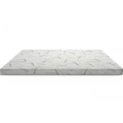 Topper in Bambu per Materasso a una Piazza Morbido Letto Singolo 80x190