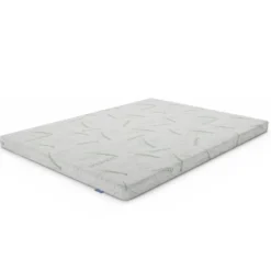 Topper in Bambu per Materasso a una Piazza Morbido Letto Singolo 80x190