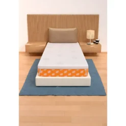 Topper Memory Foam Materasso Singolo 90x200 cm h5 Sfoderabile Aloe