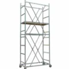Trabattello Acciaio Zincato Ponteggio Piano con Botola Lavoro h 457cm