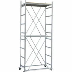 Trabattello Ferro Zincato Ponteggio Altezza Lavoro 450 cm Mezzopiano