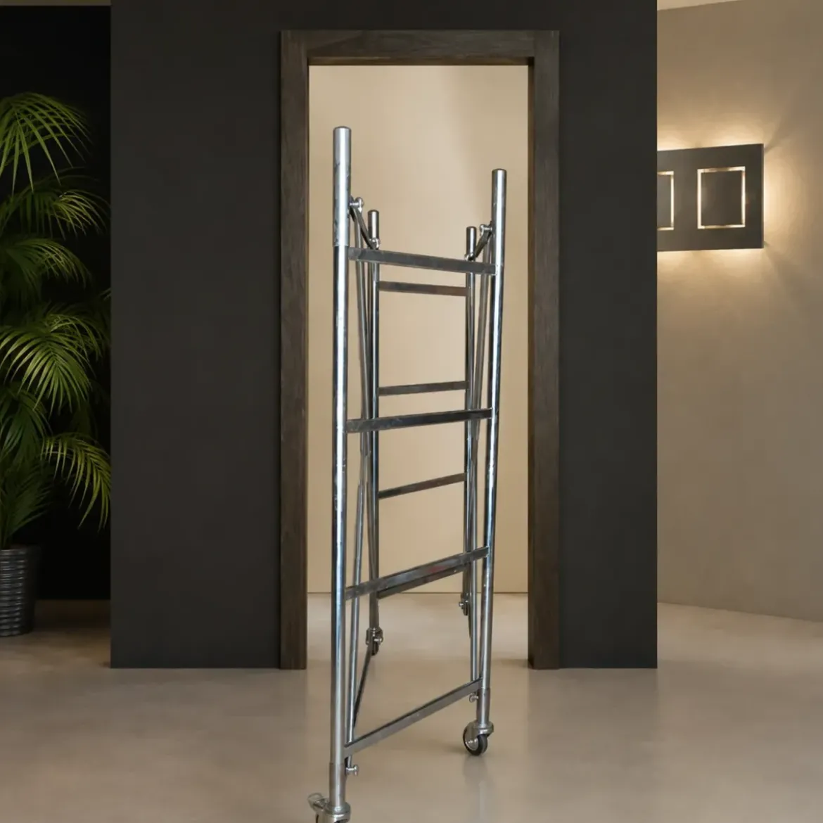 Trabattello Ferro Zincato Ponteggio Lavoro 540 cm Mezzopiano Parapetto