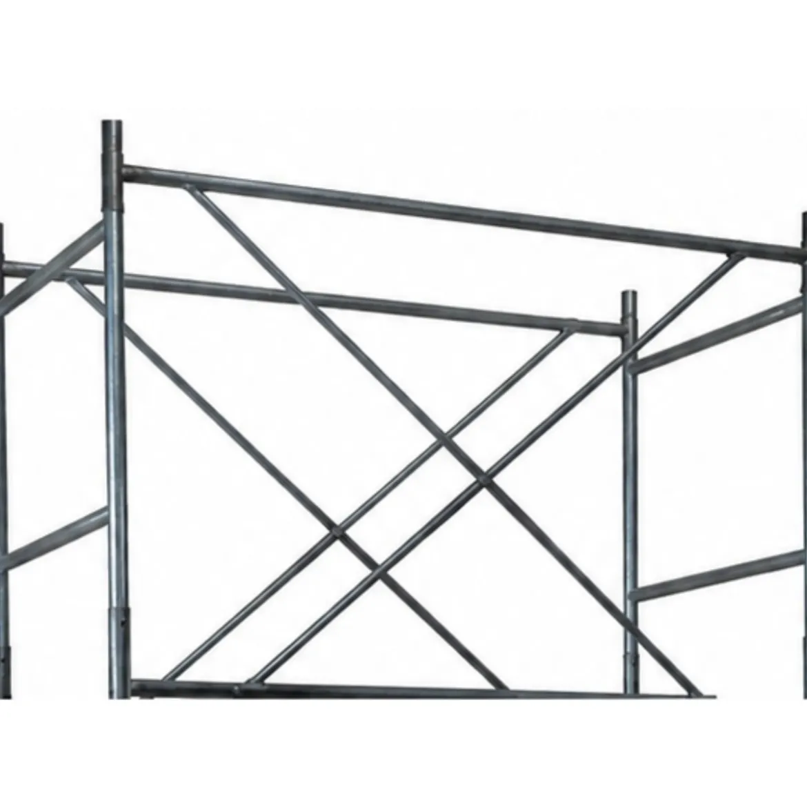Trabattello Ferro Zincato Ponteggio Lavoro 540 cm Mezzopiano Parapetto
